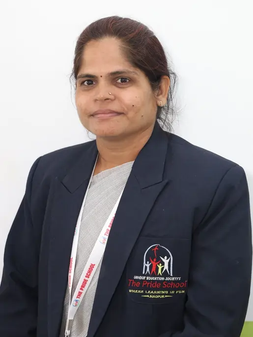 A teacher from Pride School, exemplifying dedication and commitment to quality education and mentoring students.